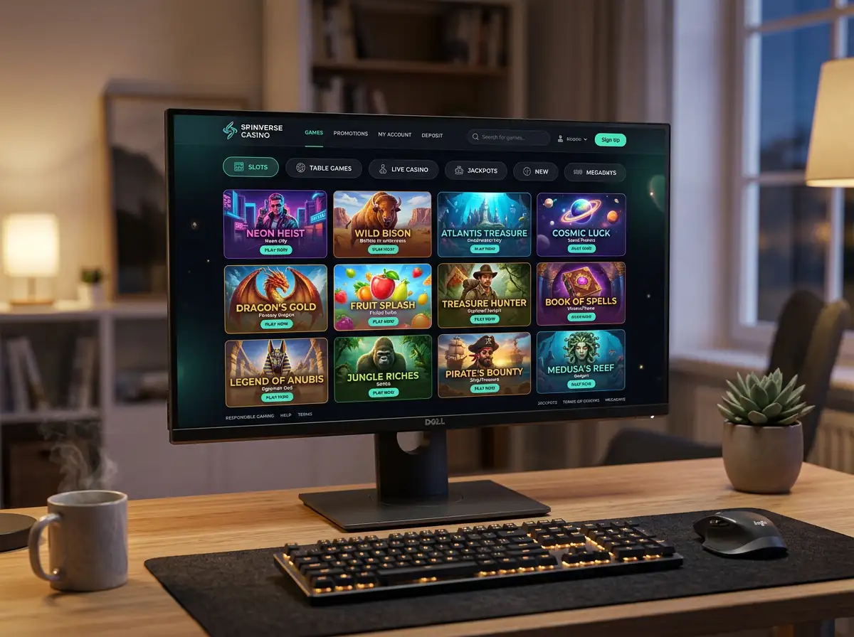 SoftSwiss platform lobby interface with game categories and search filters at an online casino